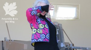 Pinkes Waxprint Jäckchen