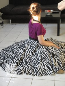 Zebra Tellerrock, Burda Jersey Shirt 2002 50s