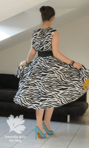 Vintage Zebra Kleid
