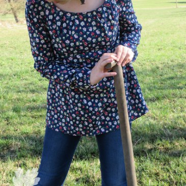 Textilsucht Moana Probenähen Bluse Blümchen Nähen