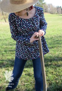 Textilsucht Moana Probenähen Bluse Blümchen Nähen