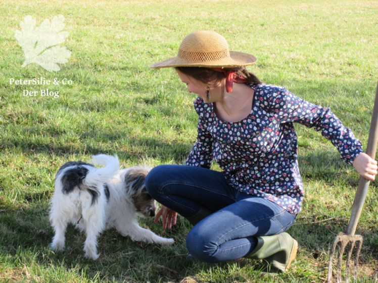 Textilsucht Moana Probenähen Bluse Nähen Blümchen