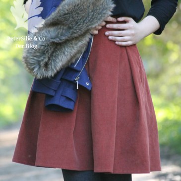 Capone Faltenrock Unikatze Kord