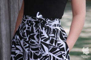 Capone Designnähen UNIKATze Leinenrock Kellerfalte Faltenrock