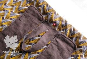 Shweshwe Rucksack Knopfschlaufe