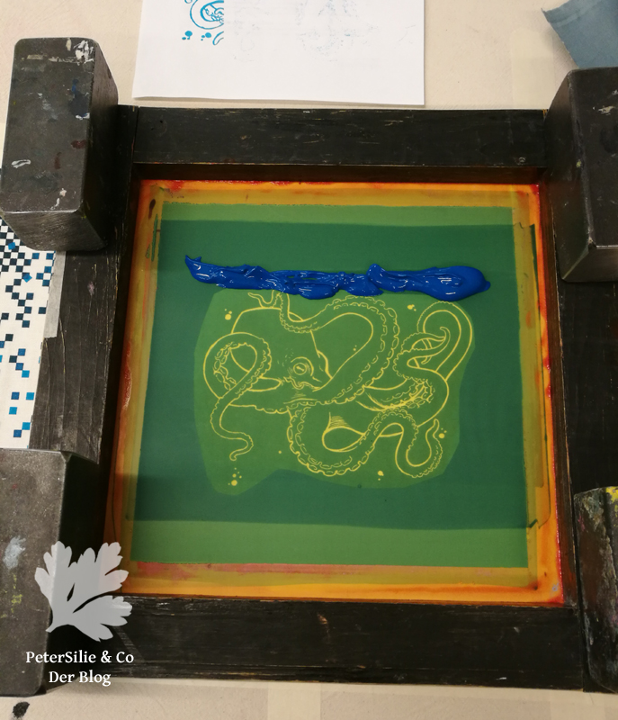 Sieb bereit zum Siebdruck