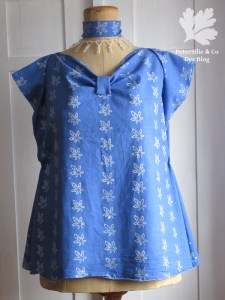 Bluse Blaudruck Variante