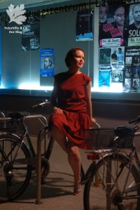 20er Jahre Vintage Kleid nähen Schemaschnitt Handdloom Karlotta Pink