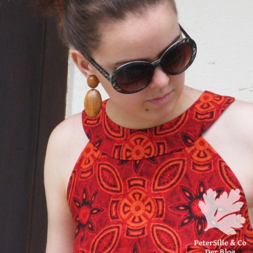 Pramo 5/1968 A-Linien Kleid, 60s dress, Vintage nähen blog, Shweshwe Stoff von Karlotta Pink