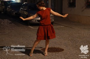 Kleid Handloom Karlotta Pink 20er Jahre Vintage Kleid nähen Blog