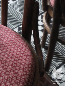 Thonetstuhl Polstern Japanischer baumwollstoff Karlotta Pink