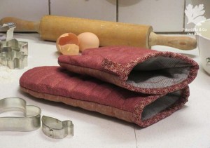 Backhandschuh Bernina Inspiration herbst 2015 Karlotta Pink Double-Face