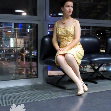 Chanderi Seie Karlotta Pink Vintage Kleid nähen Nähblog Neuer Schnitt