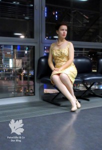 Chanderi Seie Karlotta Pink Vintage Kleid nähen Nähblog Neuer Schnitt