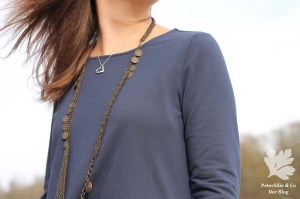 McCalls 7348 M7348 T-Shirtkleid Kleid nähen blau