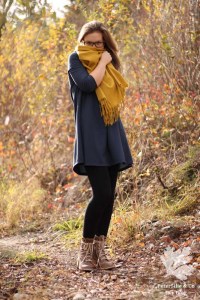 McCalls 7348 M7348 T-Shirtkleid Kleid nähen blau