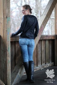 Linden Sweatshirt Grainline Studio schwarz