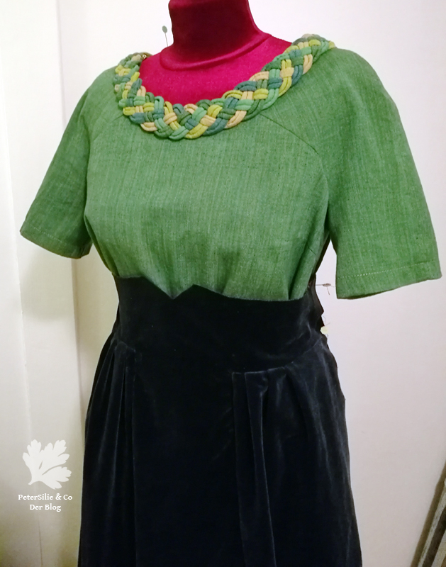 Samtrock Vintage nähen Schnittmuster Rock Nähblog Samt