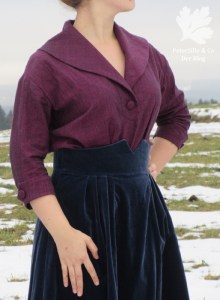 Berlins Modenblatt Bluse Samtrock Vintage Nähen Nähblog