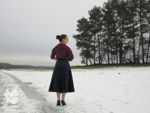 Berlins Modenblatt Bluse Samtrock Vintage Nähen Nähblog