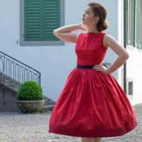 Siebdruck Vintage Kleid