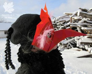 Origami Maske ShweShwe Stoff Karlotta Pink