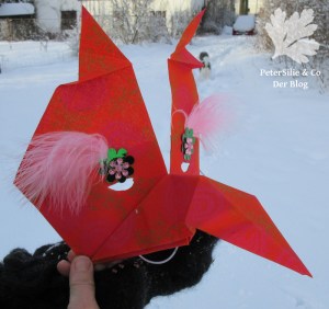 Origami Maske ShweShwe Stoff Karlotta Pink