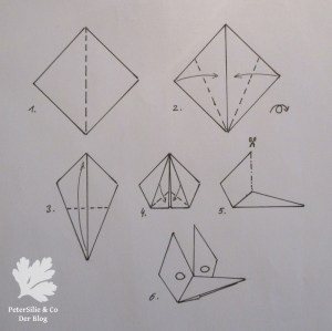 Origami Faltvorlage