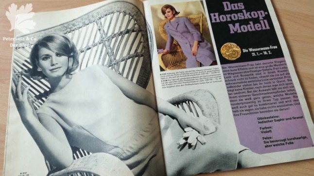 Nähhoroskop Modehoroskop Wassermann Neue Mode 1966