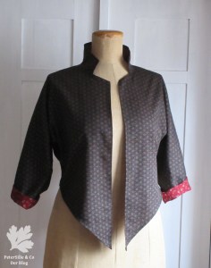 ternatioWendebluse/Jacke BuWendebluse/JackeBurda Internationall Frühling 84 japanischer Double-Face Karlotta Pink