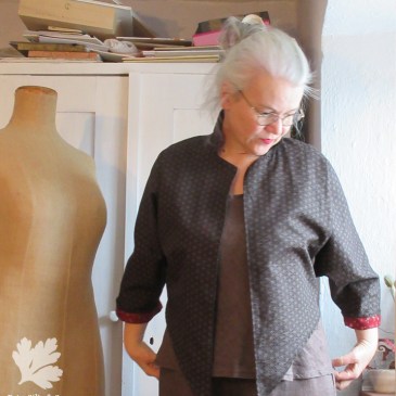 Wendebluse/Jacke Burda International Frühling 84 japanischer Double-Face Karlotta Pink