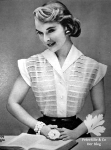 Bluse Vintage Burda 50er Schnittmuser Nähblog nähen