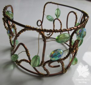 Armreifen Draht Perlen