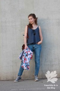 Ogden Cami true bias Leinen blau Linen blue