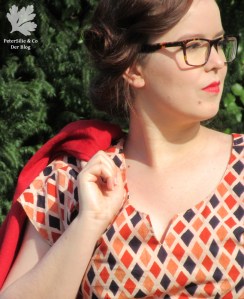 Bluse Blockprint Karlotta Pink Vintage