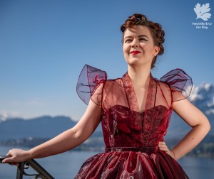 Ballkleid Vintage Organza nähen Ronne How to do fashion blouse Bluse