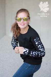 Linden Sweatshirt Grainline Studio Sewcialists Freihand Applikation