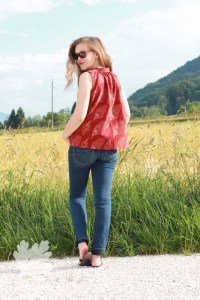 Match Top Sew Liberated Sleevesless Karlotta Pink Indian Handloom