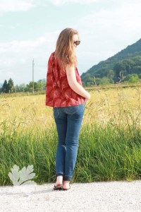 Match Top Sew Liberated Sleevesless Karlotta Pink Indian Handloom