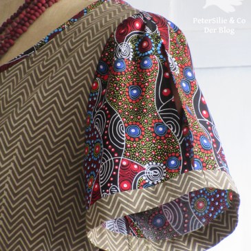 Bluse Karlotta Pink / indischer Baumwolldruck / Aboriginestoff/ Schnitt Simplicity 3/16 Mod 27