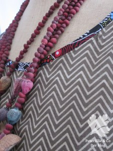 Bluse Karlotta Pink / indischer Baumwolldruck / Aboriginestoff/ Schnitt Simplicity 3/16 Mod 27