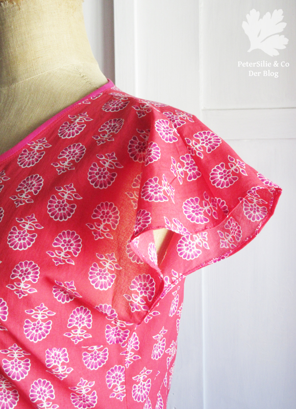 Bluse Blockprint Karlotta Pink