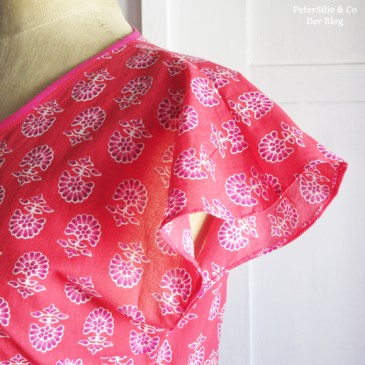 Bluse Blockprint Karlotta Pink