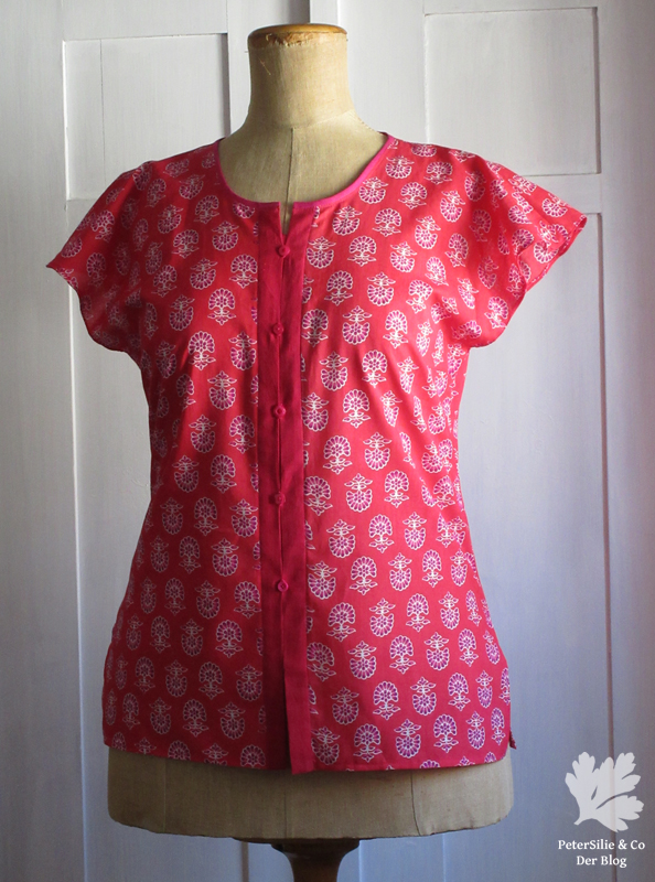 Bluse Blockprint Karlotta Pink
