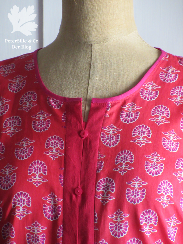 Bluse Blockprint Karlotta Pink