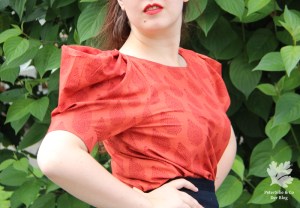 Burda Bluse Karlotta Pink Handloom 4/2018 119