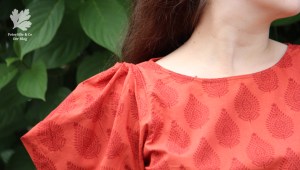 Burda Bluse Karlotta Pink Handloom 4/2018 119