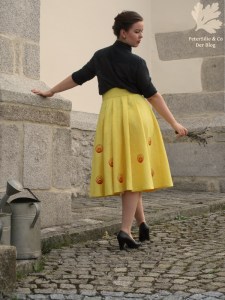 Eva Moden 8 1952 Nähen Vintage Blog Rock Stickerei