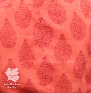 Karlotta Pink Blockprint Bio Stoff