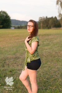 Ikat bluse Karlotta Pink Burda Modell 104 02/2018